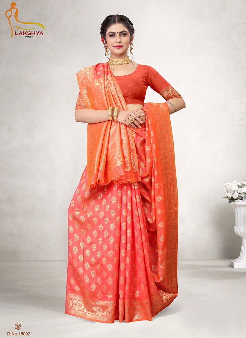 Lakshya Vidya 15 Latest Exclusive Wear Jacquard Silk Saree Collection